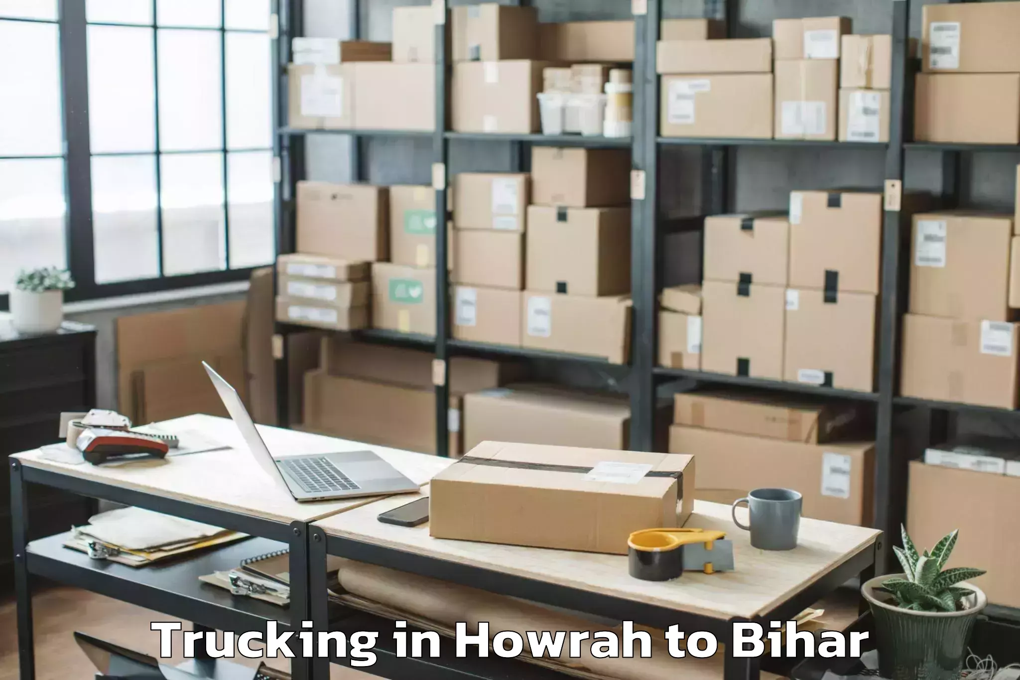 Book Howrah to Turkauliya Trucking Online